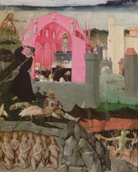 Messe des heiligen Gregor des Großen, Moses, Auferstehung der Toten (Detail)